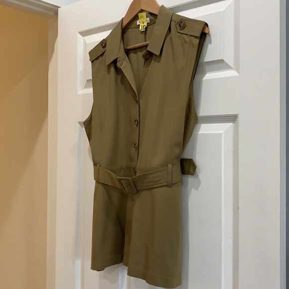 Express Utility Belted Botton Front Tank | Size L - Picture 2 of 9